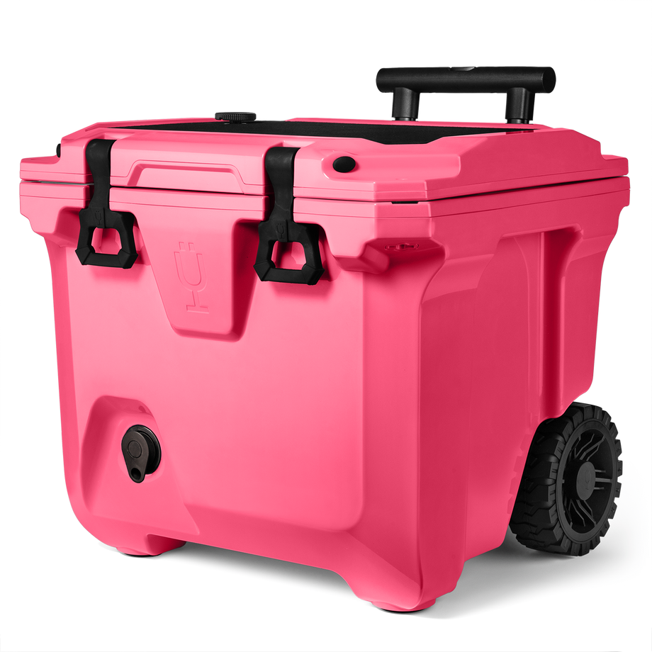 Neon Pink BruTank 35-Quart Rolling CoolerBruTank 35-Quart Rolling Cooler