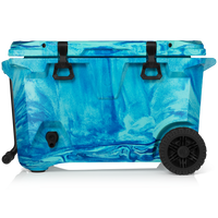 Ocean Swirl BruTank 55-Quart Rolling CoolerBruTank 55-Quart Rolling Cooler