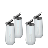 Glitter White Four-Piece Champagne Flute SetFour-Piece Champagne Flute Set